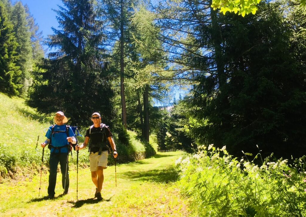 Marcheurs sur le TMB