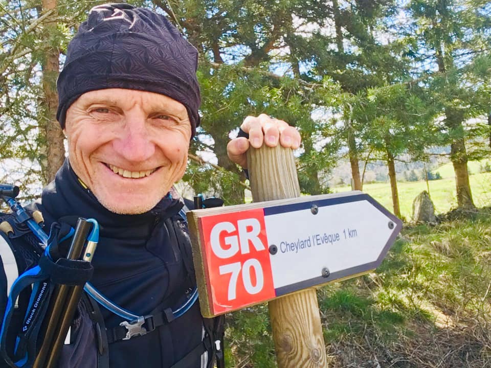 Jean-Louis Boudart sur le chemin de Stevenson