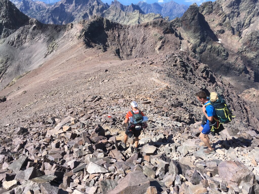 En descendant du Monte Cinto