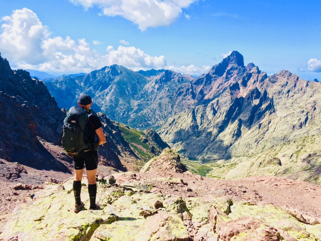 En descendant du Monte Cinto