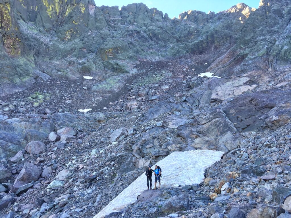 En montant à la pointe des Éboulis