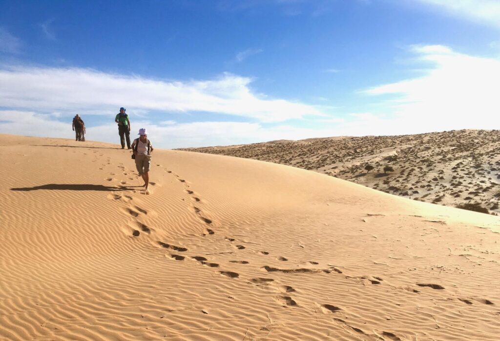 Marcheurs en Mauritanie
