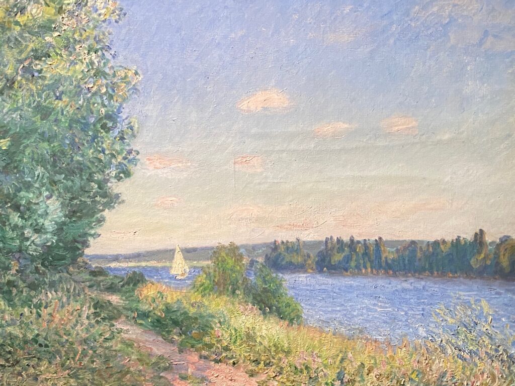 Bord de Seine, par Alfred Sisley