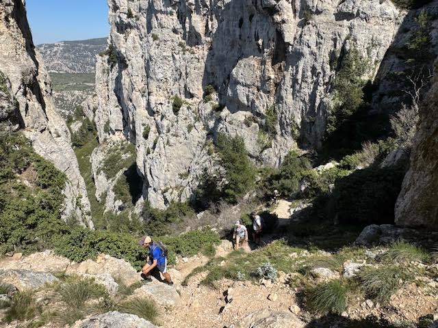 La brèche de l'aiguille Guillermin, Marseille