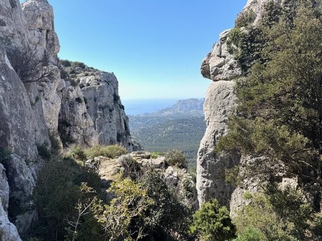 La brèche de l'aiguille Guillermin, Marseille