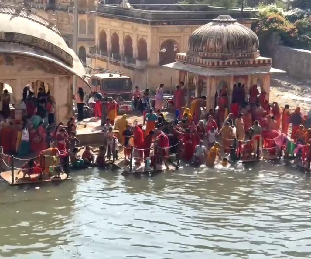 Le temple de Galta, Jaipur, Inde du Nord