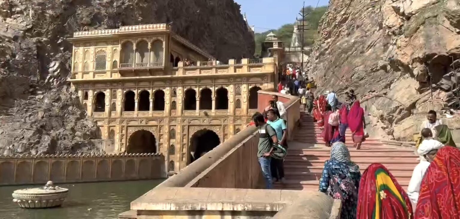 Le temple de Galta, Jaipur, Inde du Nord