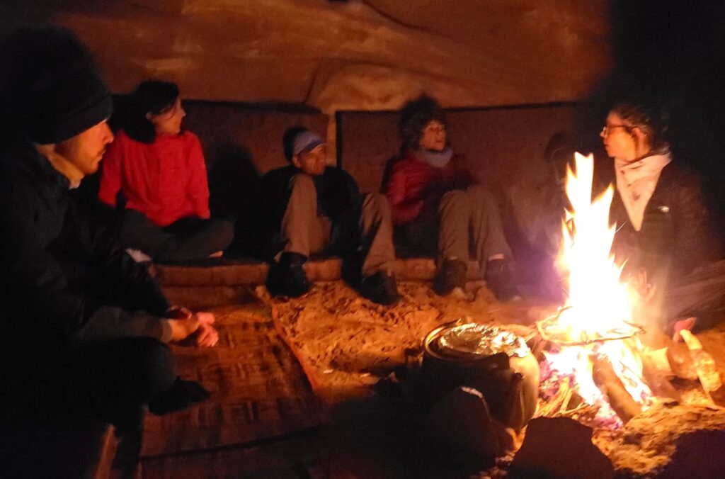Dans le désert du Wadi Rum, Jordanie