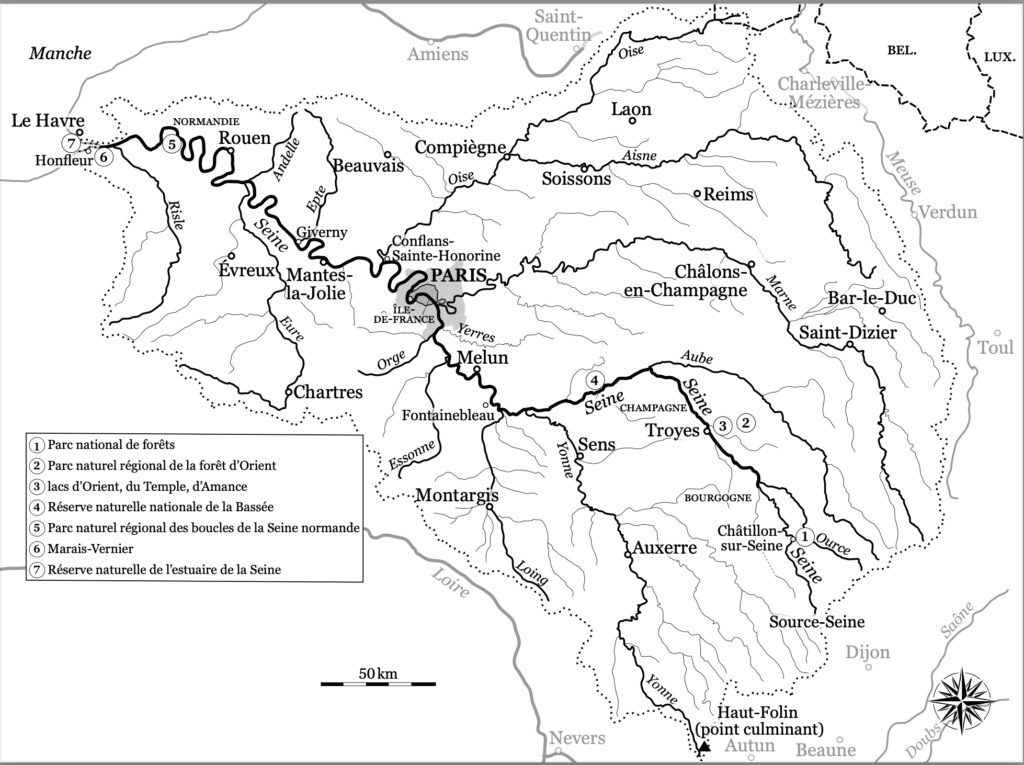 Carte du bassin de la Seine © Marc Alaux