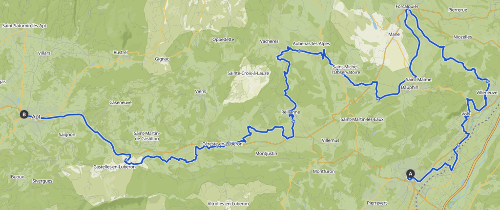 1ère étape du tour du Luberon