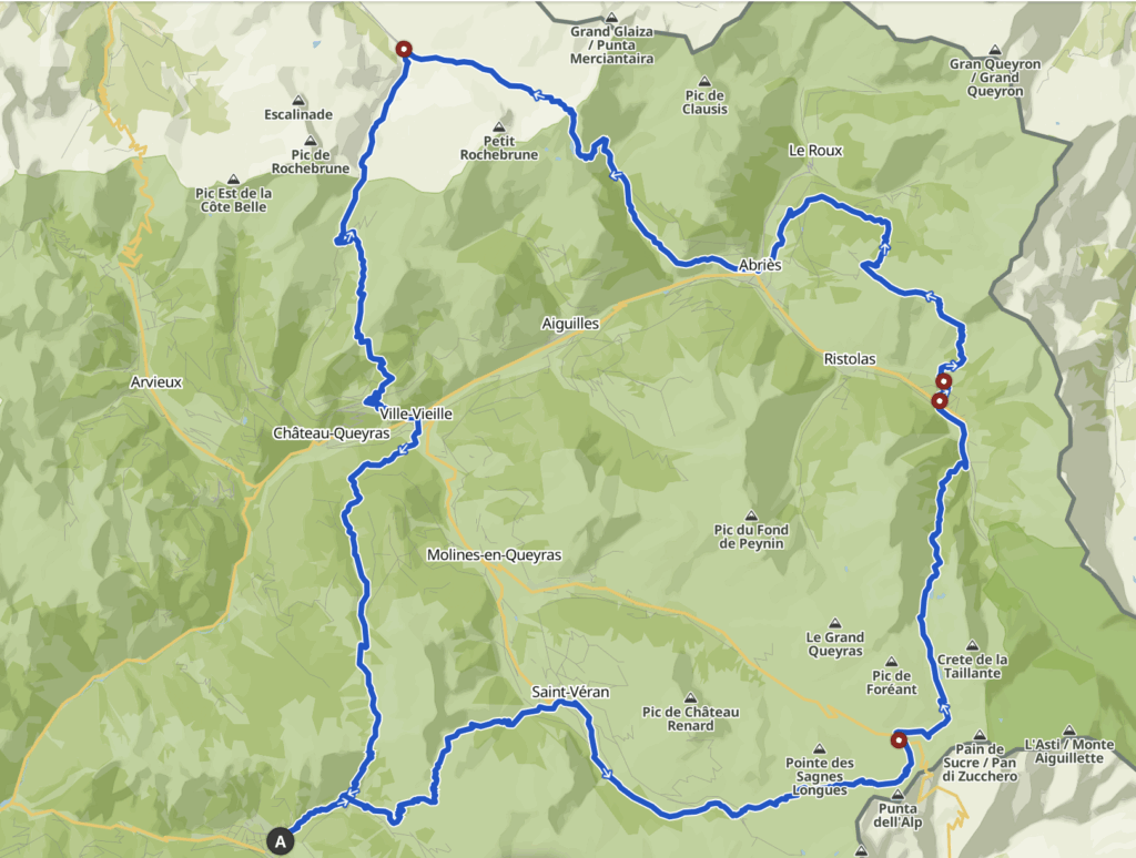 Itinéraire tour du Queyras en 7 jours