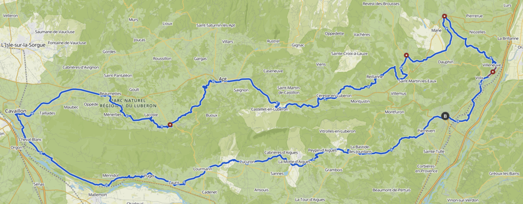 Tour du Luberon à vélo