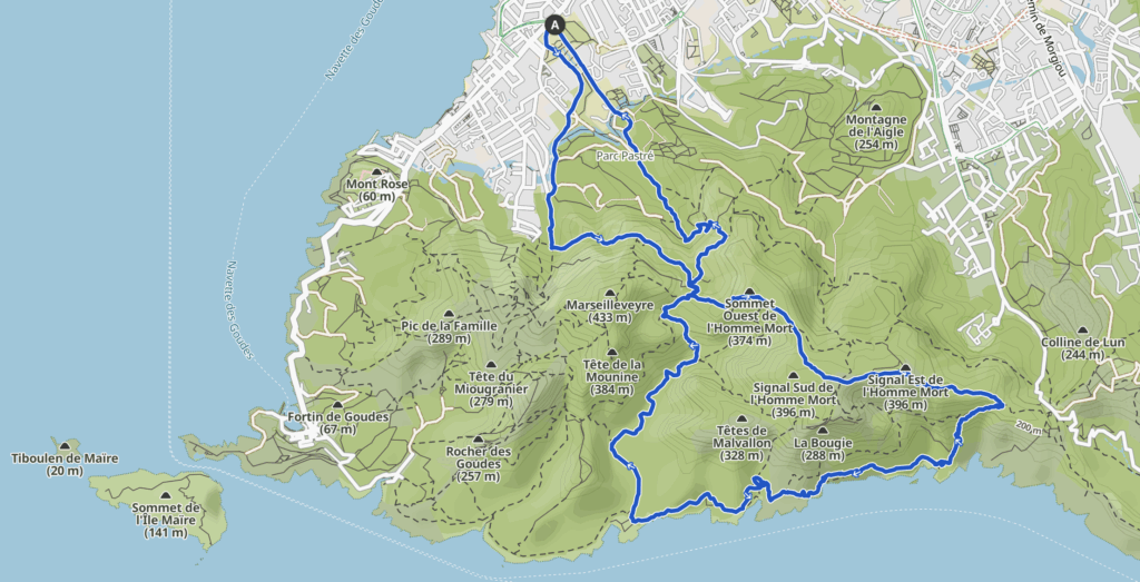 Randonnée calanque de l'Escu, Marseille