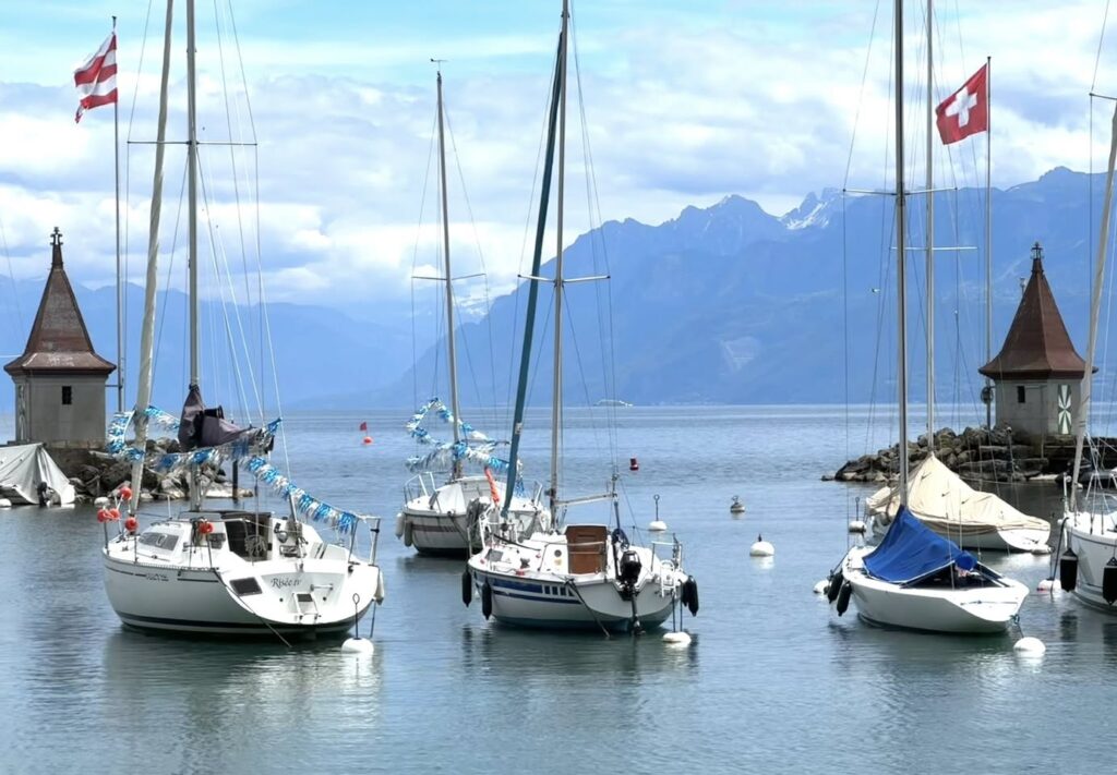Le port de Morges, en Suisse