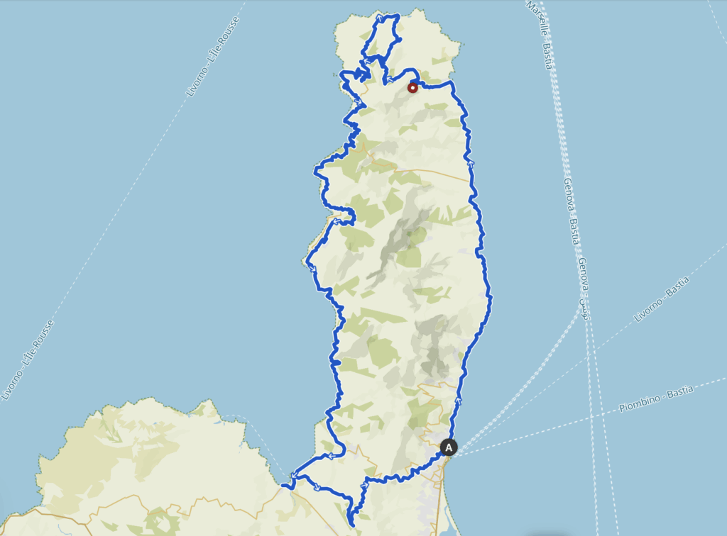 Tour de Corse à vélo