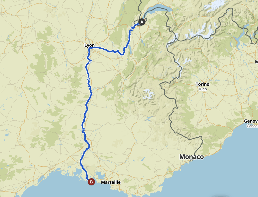 Itinéraire Via Rhôna