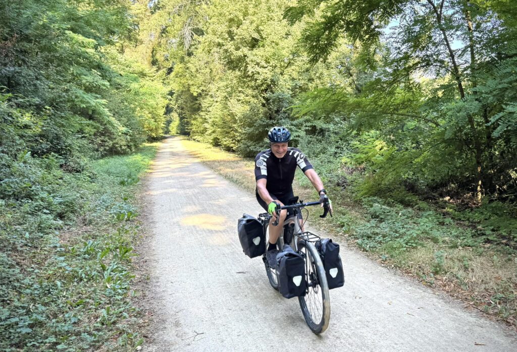 Jean-Louis Boudart sur la Via Rhôna