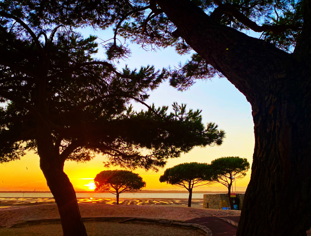 Soleil couchant à Arcachon