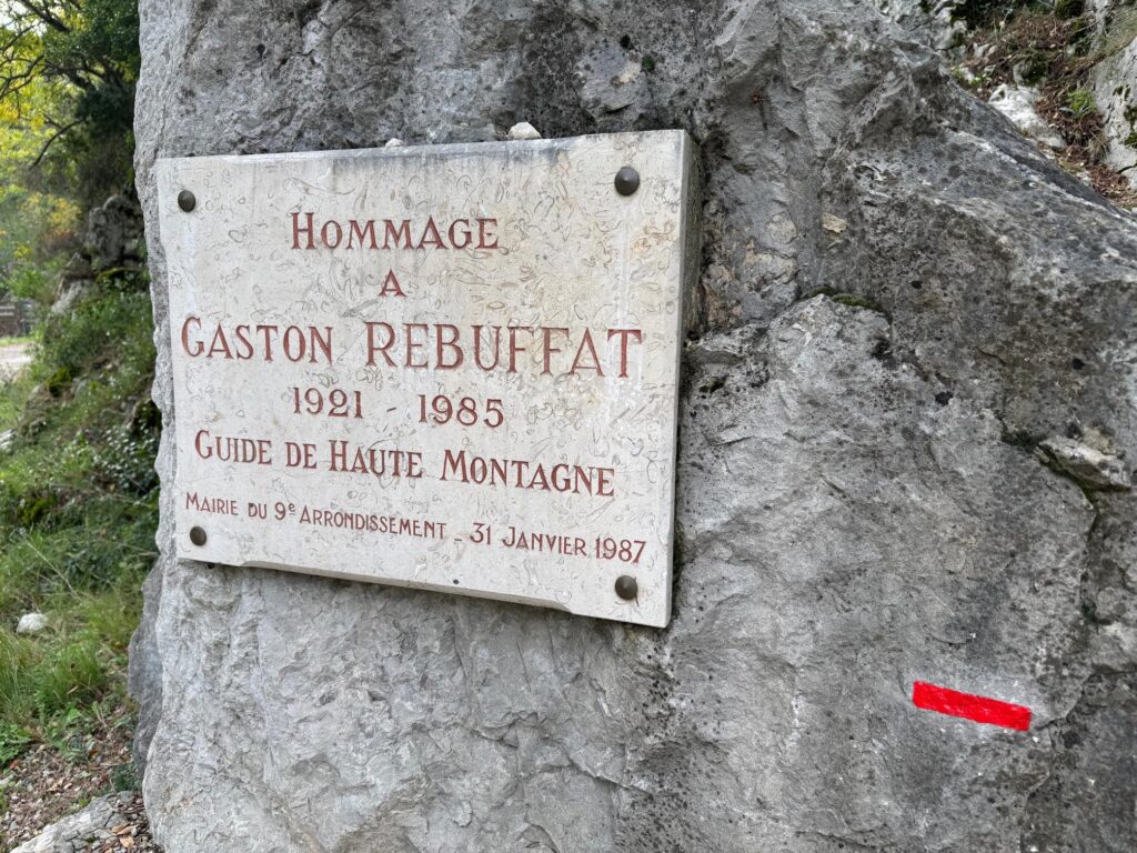 Plaque en hommage à Gaston Rébuffat, Marseille