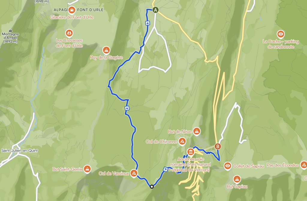 Traversée du Vercors étape 4