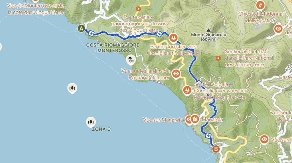 Randonnée Cinque Terre Étape 2