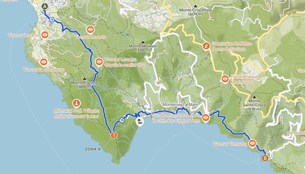 Étape 1 Cinque Terre