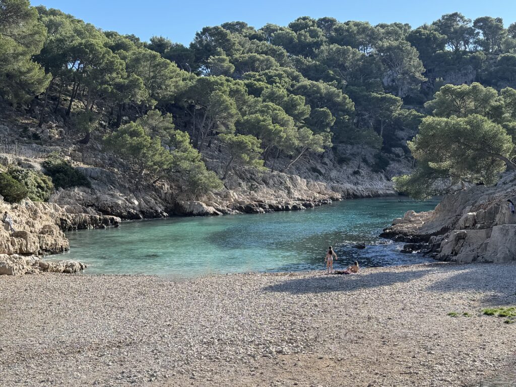 La plage de Port-Pin, Marseille