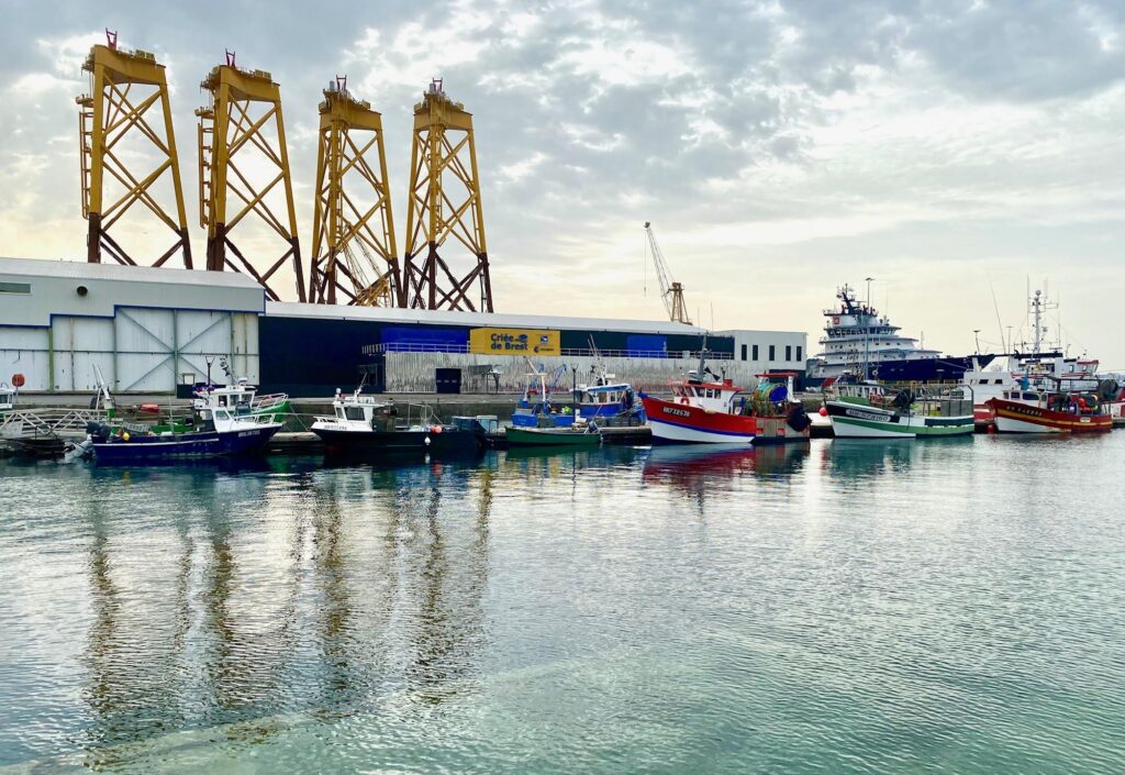 Le port de Brest, Bretagne