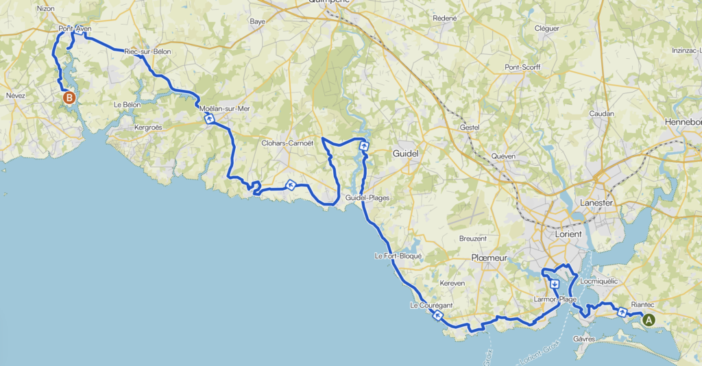 Tour de Bretagne à vélo étape 3