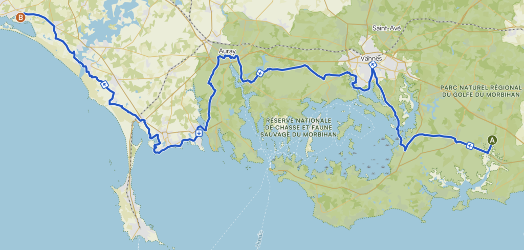 Tour de Bretagne à vélo étape 2