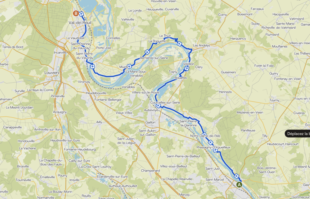 La Seine à vélo, étape 14