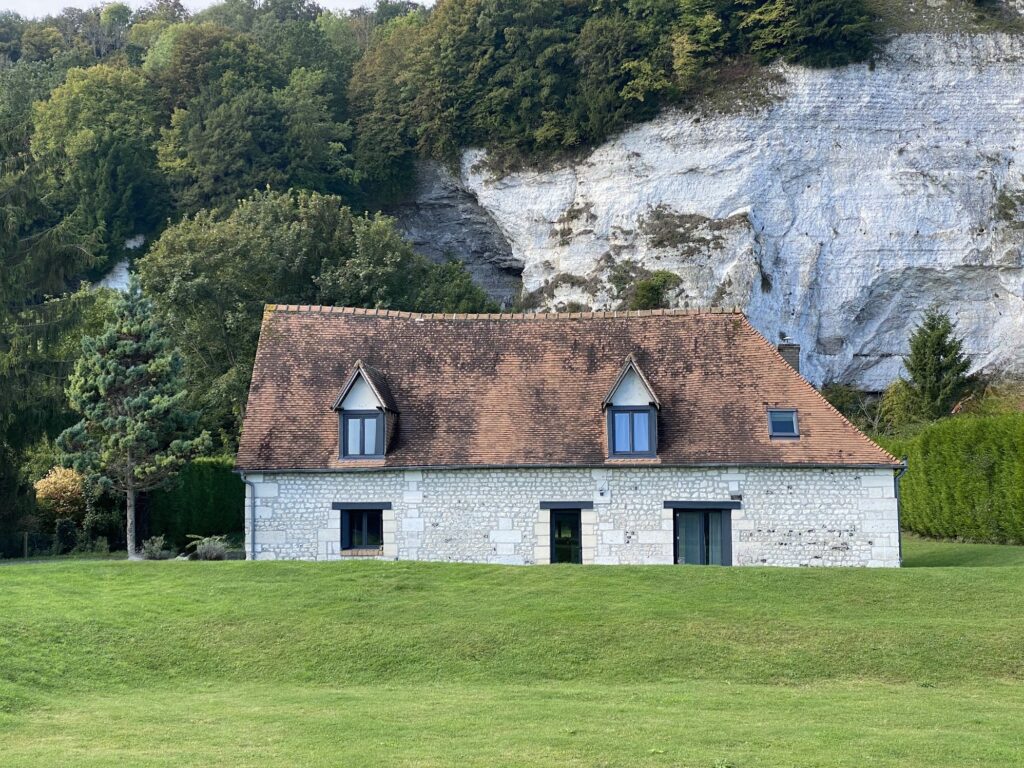 Maison normande, la Seine à vélo