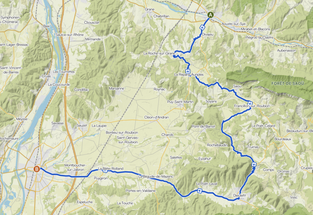 La Drôme provençale à vélo : étape 4