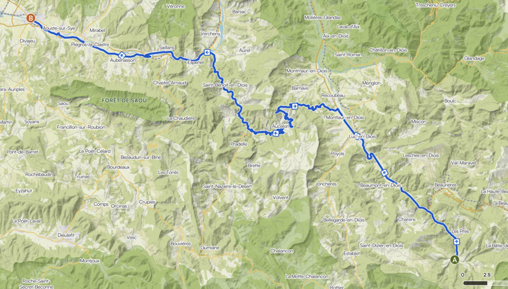 La Drôme provençale à vélo : étape 3