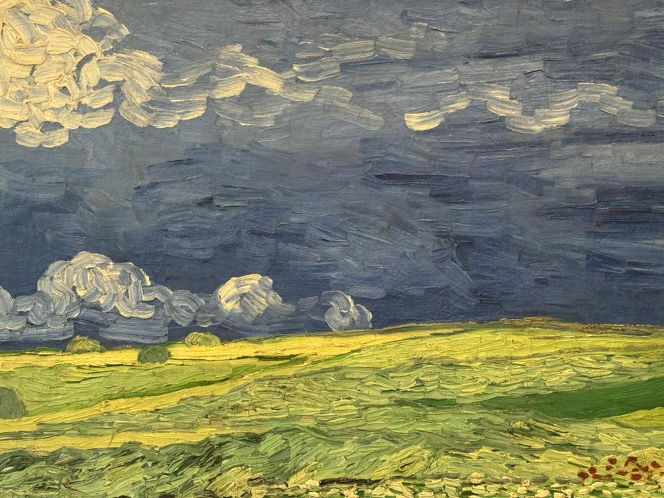 Champ de blé sous un ciel d'orage, Vincent Van Gogh