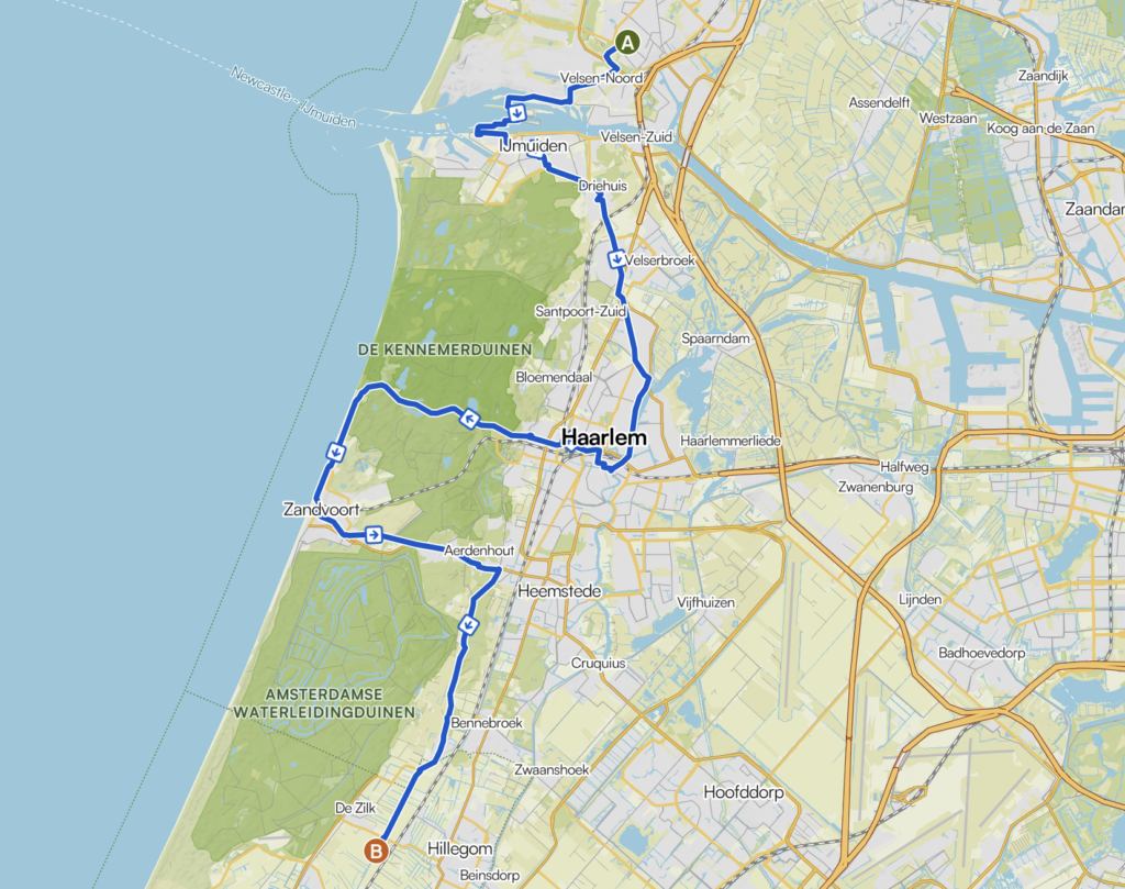 Les Pays-Bas à vélo - étape 1