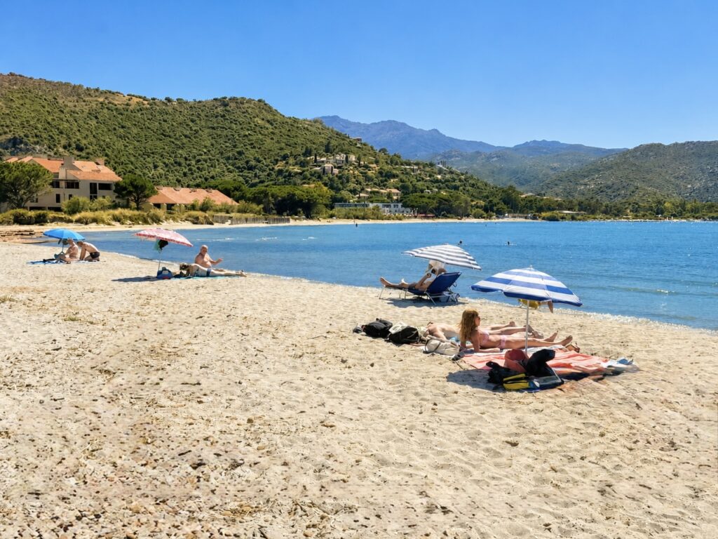 La plage de Saint-Florent, Haute-Corse