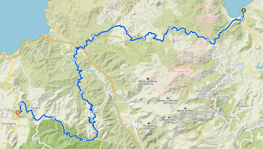 Carte 3ème étape GT 20
