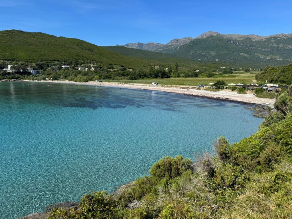 La plage de Cagnano, étape 1 GT 20
