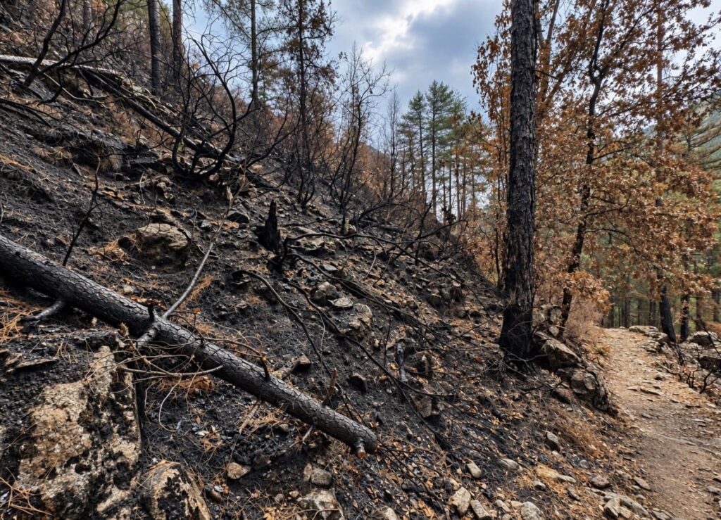 Après l'incendie dans les gorges du Tavignanu, Corse