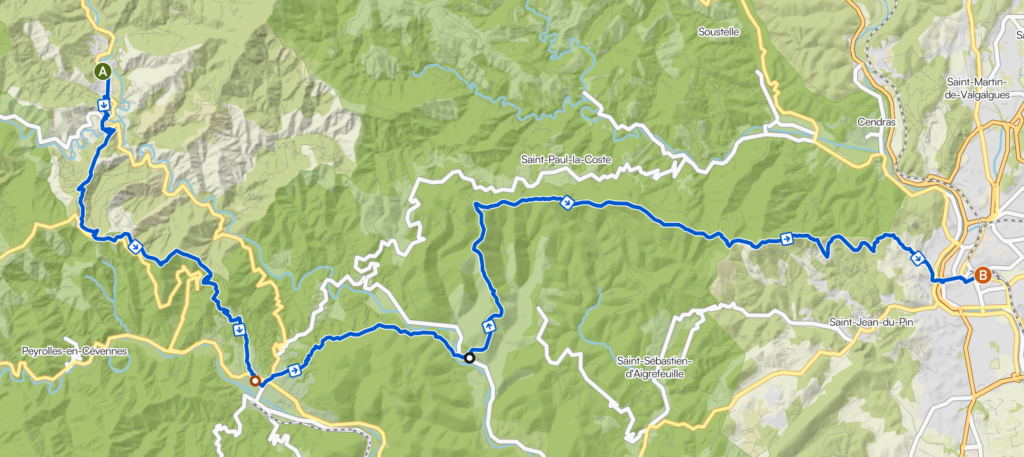Itinéraire étape 7 Chemin de Stevenson